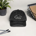 Vintage Cotton Twill Cap Overthinking — consistent desk mockup