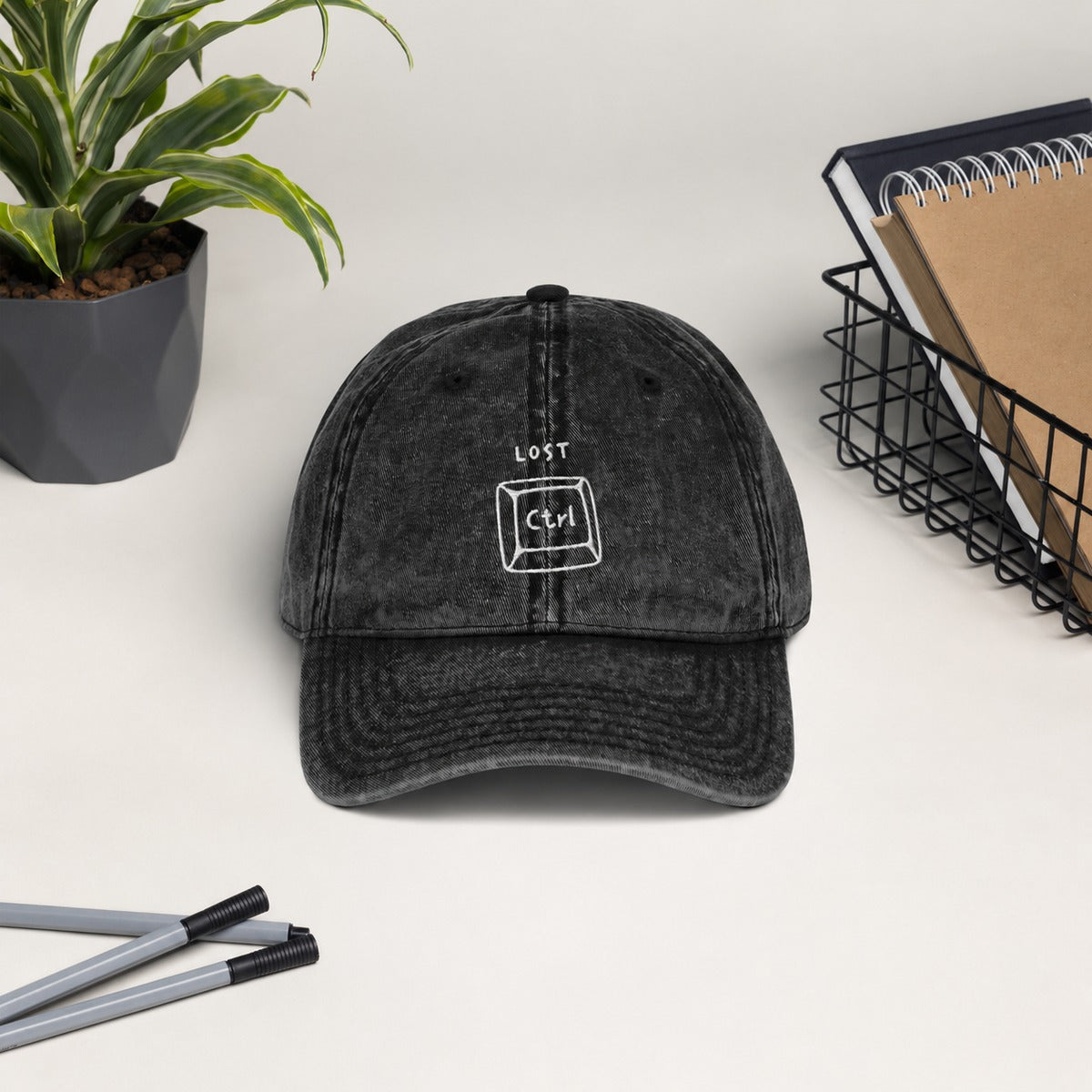 Vintage Cotton Twill Cap Lost Cntrl